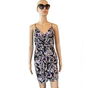 Yumi Kim Babydoll Dress Womens S Black Silk Mini Casual Comfy Stretchy